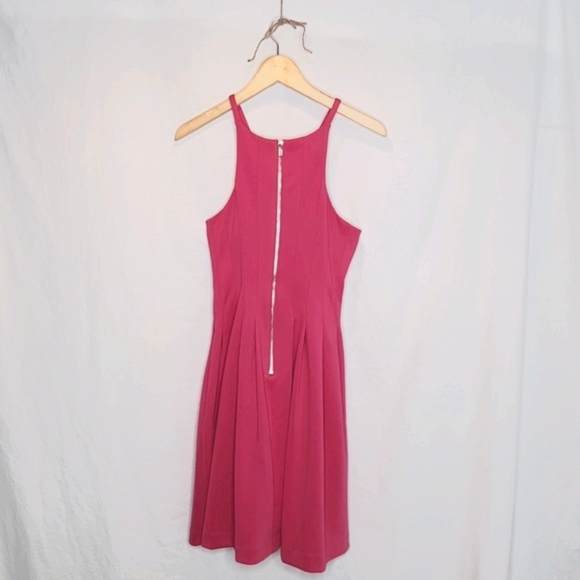 Calvin Klein Hot Pink Fit and Flare Dress - Picture 2 of 4